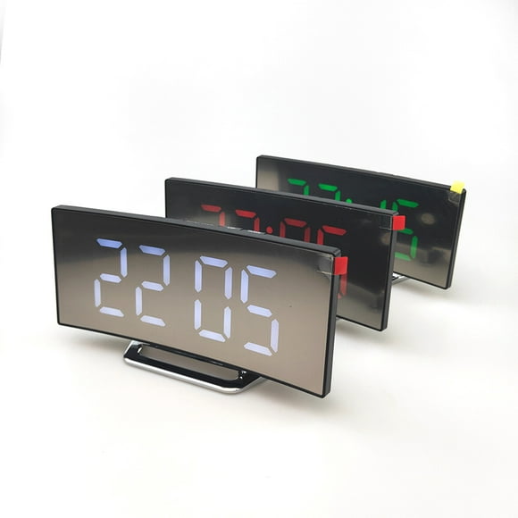 Aofa Digital Alarm Clock, Mirror LED Digital Clock, USB Charging Port for Bedroom, Bedside, Office, Kids, Elderly