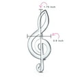 thumbnail image 4 of Bling Jewelry Womens Large Classic Musician Treble G Clef Music Note Brooch Pin Sterling Silver, 4 of 6