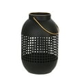 thumbnail image 1 of Sagebrook Home Metal 11" Cage Hurricane Lantern, Black, 1 of 2