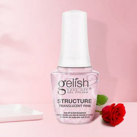 Harmony Gelish UV Gel Polish Structure Gel Translucent Pink 0.5oz LED Brush On