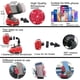 thumbnail image 5 of NBTEPEM Juego de 27 accesorios de coche con brillantes rojos para mujer, fundas para volante, ajuste universal, marco de placa de matrícula de 15 pulgadas, soporte para teléfono con brillantes, posava, 5 of 9