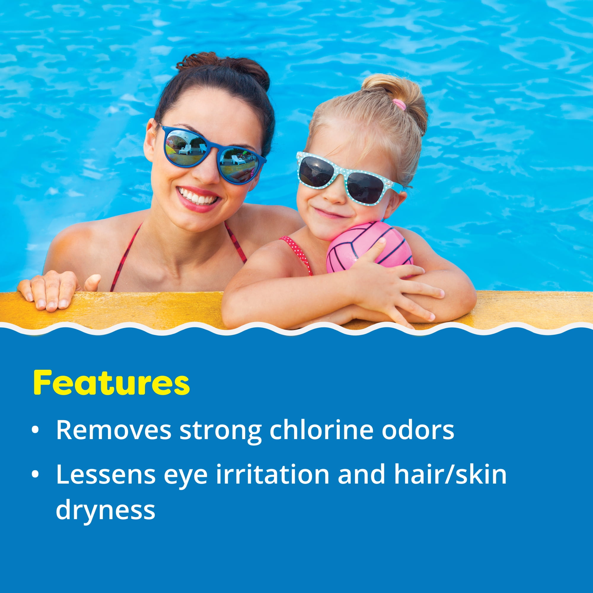 In The Swim Chlorine Neutralizer For Swimming Pools - Quickly Reduces Chlorine Sanitizer Levels -  90% Sodium Thiosulfate - 40 Pounds U088040040AE
