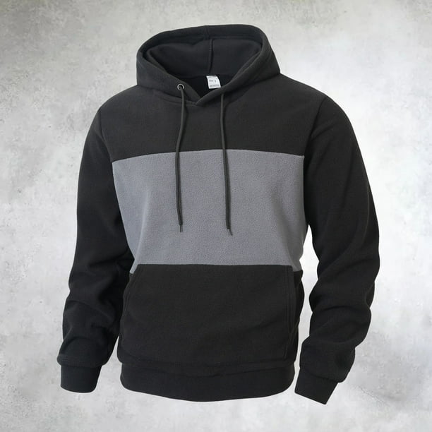 MHFRRA Sudadera con Capucha de Color para Otoño E Invierno, Moderna, Informal, Cómoda y Suave para Uso Diario Gris