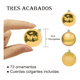 thumbnail image 2 of 72pzas Esferas Navideñas Decoración Navideña Árbol Xtellar dorado, 2 of 4
