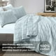 thumbnail image 2 of Juego de colcha HORIMOTE HOME, 100% algodón, talla doble, color azul bebé, 2 of 7