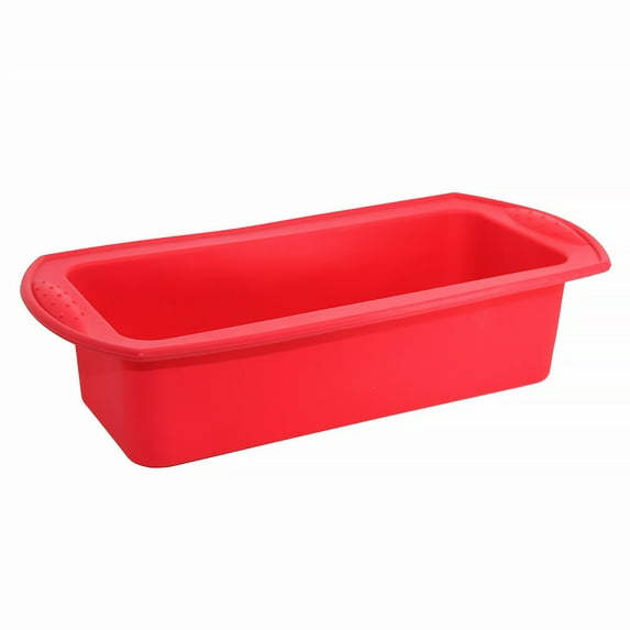 Rectangular Cake Mold Pastry Household Bread Toast Pastry Baking Pan Tray Baking Pan Tool Kitchen Baking Tool red