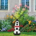 thumbnail image 1 of OULII 5 Sets Courtyard Windmill Black Plastic Outdoor Use Rotating Lighthouse Design, 1 of 8