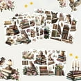 thumbnail image 3 of 12 Sheets Owl Rub on Transfers for Crafts Vintage Books Rub on Transfer Stickers PVC Rub on Decal for DIY Home Furniture Window Wood 5.5x5.5inches(140x140mm), 3 of 9