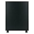 thumbnail image 2 of Winsome Halifax Bins & Drawers Storage Mobile Cabinet 20521, Black Finish, 2 of 24