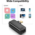 thumbnail image 5 of USB-C Ethernet Magnetic Adapter 90 Degree 24-Pin Type C to RJ45 Gigabit LAN Connector USB C Network Adapter, 5 of 5