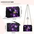 thumbnail image 7 of Pzuqiu Purple Butterfly Leather Crossbody Bag with Chain Strap Practical Lightness Exquisite Quilted Leather Crossbody Bags for Women Trendy Fashion Gifts for Women, 7 of 7