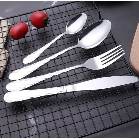 

Mirror Polishing Stainless Steel Flatware Set Of 24 pcs ( SILVER )