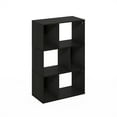 thumbnail image 2 of Furinno DALY 6-Cube Irregular Cubes Bookcase in Bookshelf in Storage Espresso, 2 of 6
