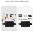 thumbnail image 6 of Fanny Packs for Women Fashion Waist Packs Bag with Adjustable Strap and 4 Zipper Pockets Waterproof Everywhere Crossbody Belt Bag for Workout Running Travelling(Black), 6 of 8