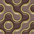 thumbnail image 1 of Ahgly Company Machine Washable Indoor Square Transitional Dark Brown Area Rugs, 4' Square, 1 of 7