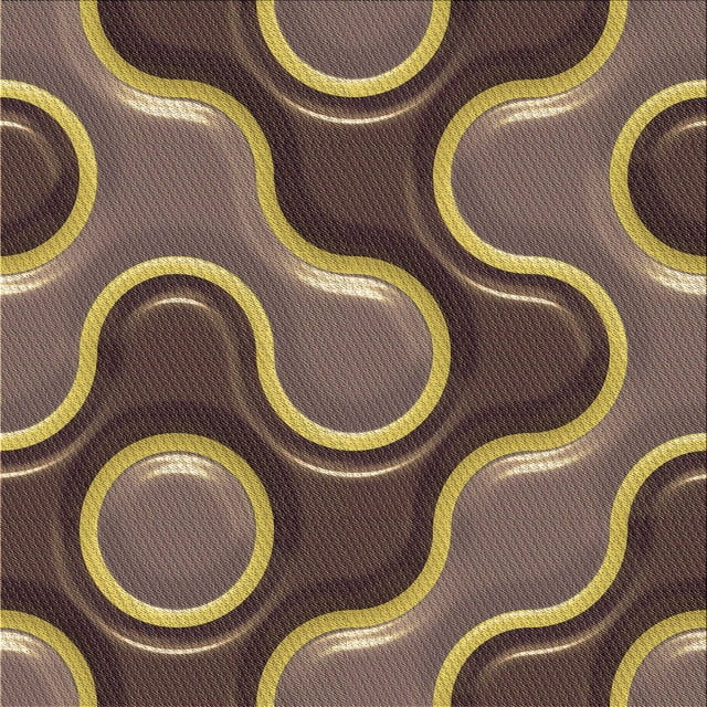 Ahgly Company Tapis d'Intérieur Lavable en Machine Carré Transitionnel Brun Foncé, 5 Pieds Carré