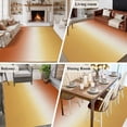 thumbnail image 6 of Gradient Orange Washable Living Room Rugs 6'x9', Modern Minimalist Yellow Orange Ocean Beach Low Pile Throw Large Area Rug Non-Slip Sturdy Edge Binding Carpet for Dining Room Kitchen Office, 6 of 9