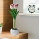 thumbnail image 5 of Flores artificiales jinwen con ramo LED Lámpara Artesanía duradera para patio Violeta Luz de noche, 5 of 8