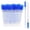Blue, variant on 100pcs Eyelash Brush Lip Brush, Dual Ended Eyelash Extension Brush, Pink Mascara Wands and Lipstick Applicator, Portable Makeup Brush for Eyebrow, Lip Gloss and Lash Extension