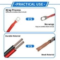 thumbnail image 2 of 1 Pc Cable de Inversor de Batería 6 AWG Gauge 2.5FT 5/16" Terminal de Batería Universal para Automóvil Vehículo Barco RV Solar Cobre Estañado Rojo, 2 of 7