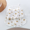 thumbnail image 2 of LNMQLPDBS Toddler Sets for Girls Home Set 2pcs Cute Print Summer Sleeveless Cami Tops and Shorts Infant Outfits Set Baby Girl Gifts Newborn Gift Set Kids Soft Cute Summer Vest Outfits, 2 of 9