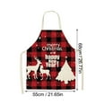 thumbnail image 2 of Veeogra Clearance,Apron,Kitchen Essentials,Christmas Kitchen Cooking Aprons Plaid Aprons Adjustable Buffalo Plaid Baking Apron,Home Essentials, 2 of 7