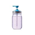 thumbnail image 1 of Jarware Tapa De Bomba De Jabón Para Tarros Mason De Boca Regular, Color Azul, 1 of 5