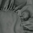 thumbnail image 2 of Fitted Sheets, 500-TC Egyptian Cotton, Small Double (48" x 75") Size Fitted Sheet, 1-PC Fitted Sheet Only, Small Double Size Size Fits 13-15" Deep Pocket Sheets, Dark Grey, 2 of 4