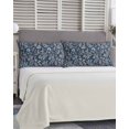 thumbnail image 5 of Dandelion Pillow Covers King Size, Navy Blue Flowers Modern Minimalist Spring Soft Bed Throw Pillowcases Breathable Cooling Long Lumbar Body Pillow Sham Cover for Bed Sofa 20''x40'', 5 of 7