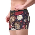 thumbnail image 5 of Salouo Forest Wild Mushroom Print Men's Boxer Briefs,Breathable Underwear Elastic Waistband Briefs for Men -X-Large, 5 of 8