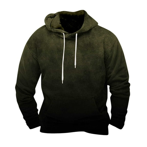 Goodtrade8 Hooded Big and Tall Mens Sweatshirts Gradient Athletic Pocket Drawstring Long Sleeve Mens Sweatshirts and Hoodies