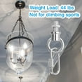 thumbnail image 4 of Unique Bargains M10 Lamp Female Loop Holder with Chain Quick Link Lifting Eye Nut Hook Ring 44 Lbs Load Silver, 4 of 5