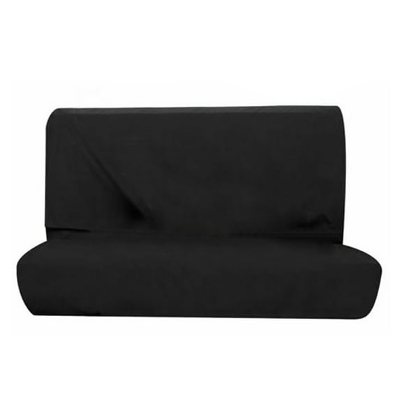 Opvise Universal Car Rear Back Seat Protective Waterproof Nylon Cover Cushion Protector Black
