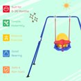 thumbnail image 4 of Baby Swing Set for Backyard Indoor/Outdoor,Solid Metal Frame with Baby Seat Harness for Kid Age 6-36 Months,Multi Metal Toys Swing Sets, 4 of 5