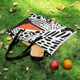 thumbnail image 5 of Color Wave Point Geometry Outdoor Picnic Blanket, Foldable Waterproof Beach Mat, Portable Beach Blanket for Beach Camping, Hiking, Family Concerts, 5 of 7
