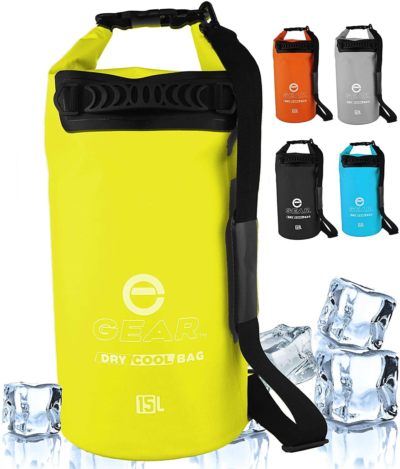 Enthusiast Gear Dry Bag Cooler - Roll Top, Insulated, Leak Proof 