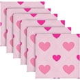 thumbnail image 6 of Coolnut Valentine's Day Love Heart Cloth Napkins Set of 1,Reusable Washable Polyester Dinner Table Napkins for Family,Kitchen,Dining,Party Decor, 6 of 7