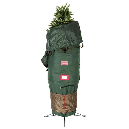 89" Medium Green Upright Christmas Tree Protective Storage Bag - For Artificial Trees