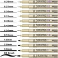thumbnail image 2 of Zootealy Micro-Pen Fine liner Ink Marker, Fine, Black, 12 Pieces, 2 of 8