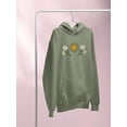 thumbnail image 3 of Daisies, Sun And Moon Art Hoodie Women -Image by Shutterstock, Female Large, 3 of 4