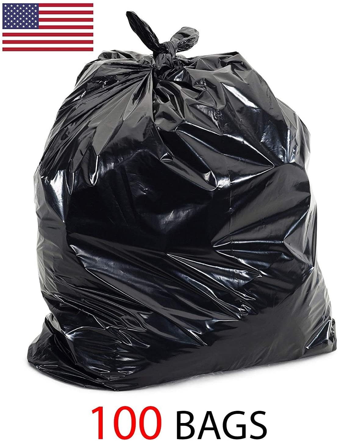 39 Gallon 1.5 Mil Strong Trash Bags, Lawn Leaf Bags, Heavy Duty Trash