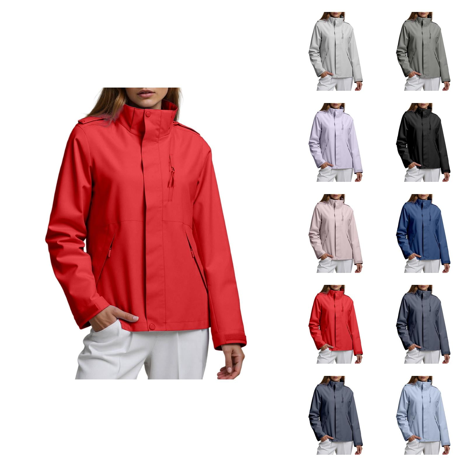 Windbreaker Jacket Women Men 2025 Outdoor Windproof Waterproof Zip