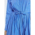 thumbnail image 4 of Free Assembly Women's and Women's Plus Pleated Cotton Midi Shirtdress with Long Sleeves, Sizes XS-4X, 4 of 6