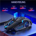 thumbnail image 3 of Youkk Gaming Mouse 6D 3200DPI Adjustable Wired LED Computer Mice Silent Mouse for Laptop PC No.1, 3 of 6