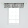 thumbnail image 2 of Ambesonne Cow Print Window Valance, Black and White Dots, 54" X 12", Black White, 2 of 3