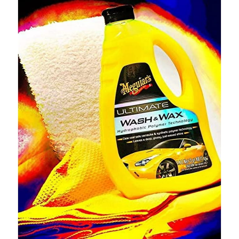 Meguiars Ultimate Wash & Wax, car shampoo with wax, car wash and