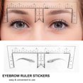 thumbnail image 2 of Eyebrow Ruler Stickers Disposable Adhesive Eyebrow Sticker Set Microblading Measuring Positioning Ruler for Eyebrow Makeup Tool, 2 of 7