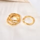 thumbnail image 3 of Anillo curvo de una sola capa, moderno, retro, personalizado, moderno, estilo europeo y americano, anillo de dedo índice minimalista para parejas, 3 of 6