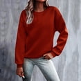 thumbnail image 2 of Gkeoshab Pullover Sweaters for Women Women's Oversized Sweaters 2025 Fall Outfits Trendy Crewneck Knit Fashion Pullover Tops RD3 L, 2 of 7