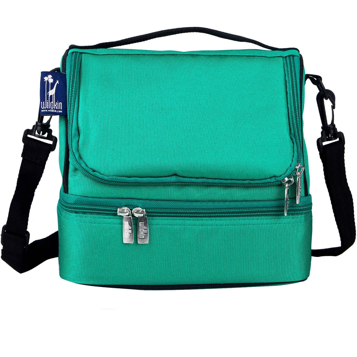 Wildkin Emerald Green Two Compartment Lunch Bag